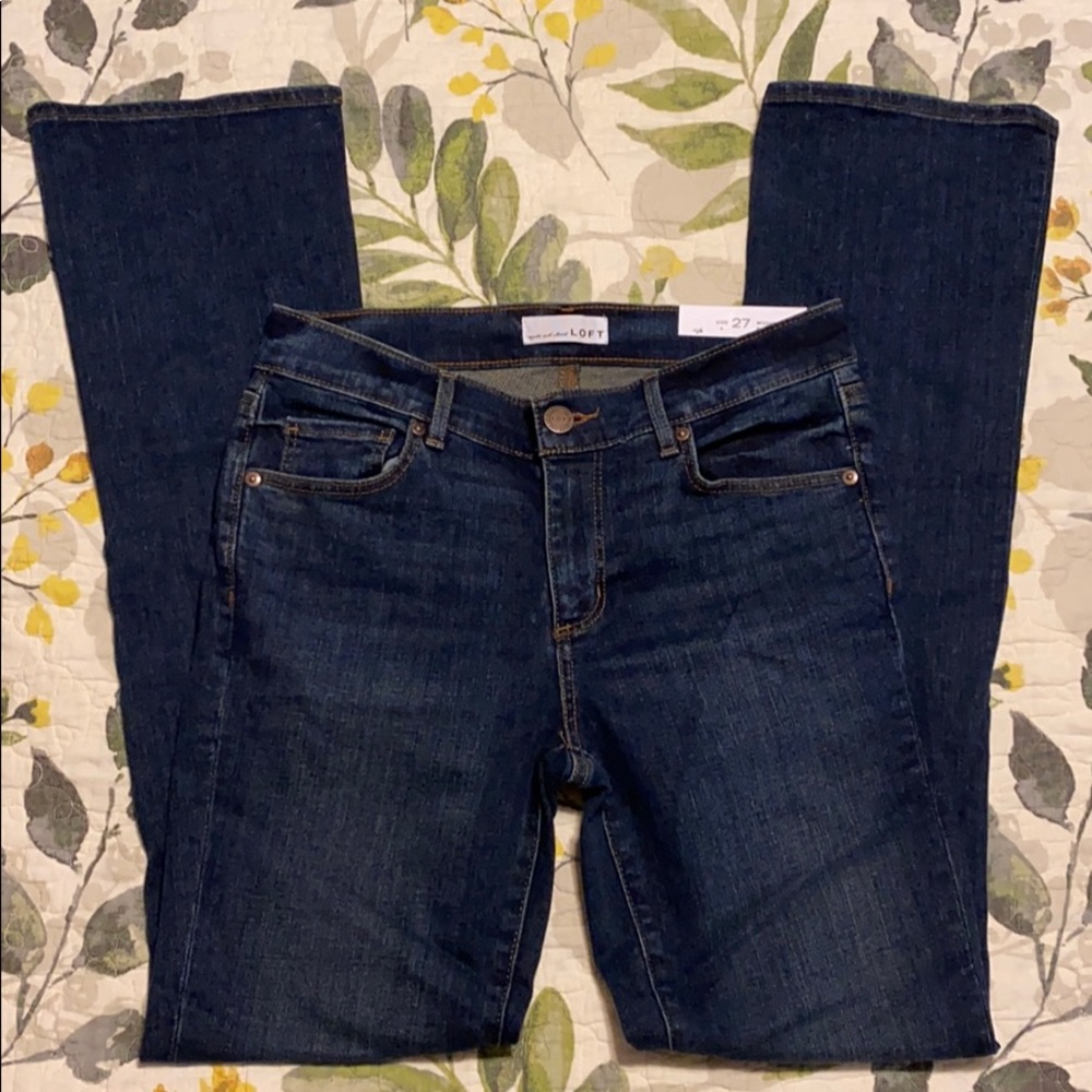 Loft modern boot cut jeans 4 / 27 NWT! Cute!